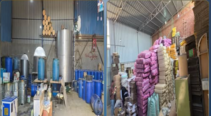 ضبط مصنع غير مرخص لإنتاج مبيدات مغشوشة بالقاهرة